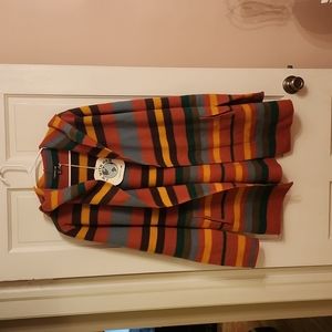 TOAD & CO Heartfelt Hoodie Merino Wool Cardigan Jacket Stripes NWT Large M